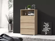 Regały - Regał MEBLOWA 1 Neo 03, 3 szuflady, sonoma, 106x65x37 cm - miniaturka - grafika 1