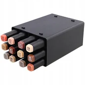 Kredki, ołówki, pastele i pisaki - PISAKI ALKOHOLOWE TWINMARKERS 12 PODWÓJNE brąz 394 - miniaturka - grafika 1