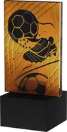 Piłki dla dzieci - Victoria Sport Monochromatyczne trofeum szklane na podstawie marmurowej - PIŁKA NOŻNA PIŁKA BUT - miniaturka - grafika 1