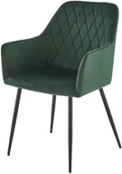 Krzesła - Krzesło Halmar K558 Ciemny zielony - miniaturka - grafika 1