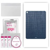 Akcesoria do tabletów i e-booków - folia naklejka skórka strukturalna na TYŁ do Apple iPad Air 13 6 gen. 2024 - Tkanina Granatowa - apgo SKINS - miniaturka - grafika 1