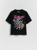Koszulki dla chłopców - Reserved - Bawełniany t-shirt Minecraft - czarny - miniaturka - grafika 1