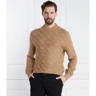 Swetry męskie - BOSS Wełniany sweter Palao | Regular Fit - grafika 1