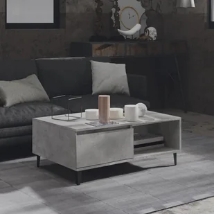 vidaXL Stolik kawowy betonowy szary 90x60x35 cm materiał drewnopochodny - Stolik kawowy - Stoliki kawowe - Stoliki kawowe - Stoliki kawowe - Ławy i stoliki kawowe - miniaturka - grafika 1