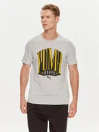 Koszulki męskie - Puma T-Shirt TSA 624819 Szary Regular Fit - miniaturka - grafika 1