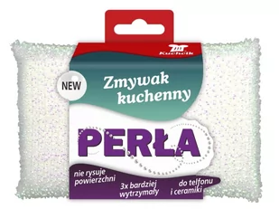 Kuchcik Perła Biały Zmywak Teflon i Ceramika 1 szt - Ściereczki, gąbki, czyściki - miniaturka - grafika 1