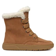 Buty dla dziewczynek - Kozaki Geox J Theleven Girl Wpf J46HYC 00022 C6627 S Brązowy - miniaturka - grafika 1