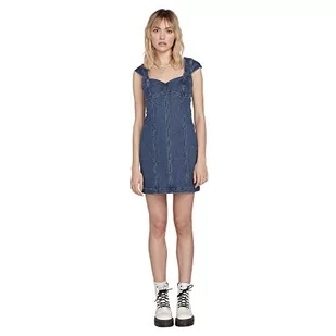 Volcom Damska sukienka w Not Sweet niebieski Indigo Ridge Wash S B1341905 - Sukienki - miniaturka - grafika 1