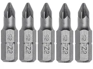 Zestawy narzędziowe - Hogert Bity krzyżowe 25mm S2 PZ2 HOGERT HT1S315 5 sztuk HT1S315 - miniaturka - grafika 1