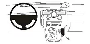 Brodit 853352 ProClip do Renault Scenic 04  09 Czarny 7320288533520 - Akcesoria motoryzacyjne - miniaturka - grafika 1