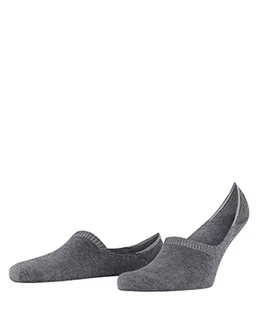 FALKE Mężczyźni Stopki Step High Cut M IN Zrównoważona Bawełna niewidoczne jednokolorowe 1 Para, Szary (Light Grey Melange 3390), 39-42 - Koszulki męskie - miniaturka - grafika 1