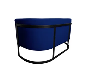 Sofa Glamour podstawa czarna M - Sofy i kanapy - miniaturka - grafika 1