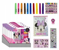 Dekoratorstwo - Myszka Minnie Zestaw plastyczny artystyczny kredki flamastry naklejki notes - miniaturka - grafika 1