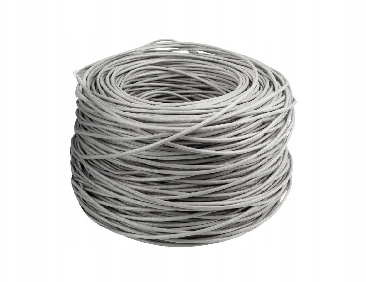 Lanberg Kabel LAN UTP KAT.6 305M DRUT CU LSZH SZARY CPR LCU6L-11CU-0305-S
