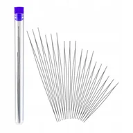 Biżuteria - akcesoria - Zestaw 18 igieł szpilek do nawlekania koralików z dużym otworem 4,8-12,8 cm - miniaturka - grafika 1