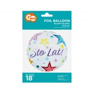 Balony i akcesoria - GO Balon foliowy Sto Lat! - 46 cm - 1 szt. FG-ODSL - miniaturka - grafika 1