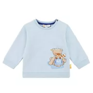 Bluzy dla dziewczynek - Steiff Bluza dziecięca chłopięca jednokolorowa, Cashmere Blue, 80 - miniaturka - grafika 1