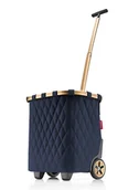 Torby i wózki na zakupy - Wózek torba na zakupy Reisenthel Carrycruiser - frame / rhombus midnight gold - miniaturka - grafika 1