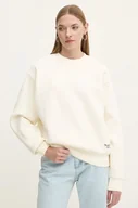 Bluzy damskie - Superdry bluza damska kolor beżowy gładka W2012185A-71D - miniaturka - grafika 1