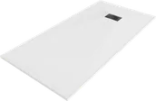 Brodziki prysznicowe - Mexen Hugo brodzik prostokątny SMC 180 x 80 cm, biały, maskownica czarna - 42108018-B - miniaturka - grafika 1