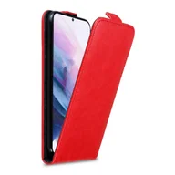 Etui i futerały do telefonów - Etui ochronne Cadorabo do Samsung Galaxy S21 PLUS w kolorze czerwonym Etui z klapką na telefon komórkowy Etui Cover - miniaturka - grafika 1