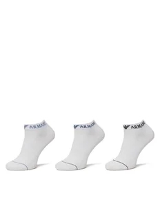 Emporio Armani Zestaw 3 par niskich skarpet męskich EM000550 AF12276 M0066 Biały - Skarpetki męskie - miniaturka - grafika 1
