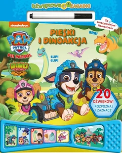 Pieski i dinoakcja. Dźwiękowe zagadki. Psi Patrol - Książki edukacyjne - miniaturka - grafika 1