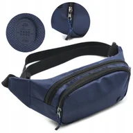 Koszulki męskie - Sportowa SASZETKA na pas NERKA męska biodrówka GRANATOWA Pako Jeans - miniaturka - grafika 1