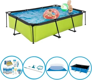 Basen EXIT Lime - Basen stelażowy 300x200x65 cm - Oferta basenów - Baseny ogrodowe - miniaturka - grafika 1