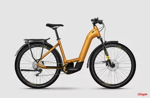 Rower elektryczny Haibike Trekking 8 Low metal lava/yellow gloss 2024 - Rowery elektryczne - miniaturka - grafika 1