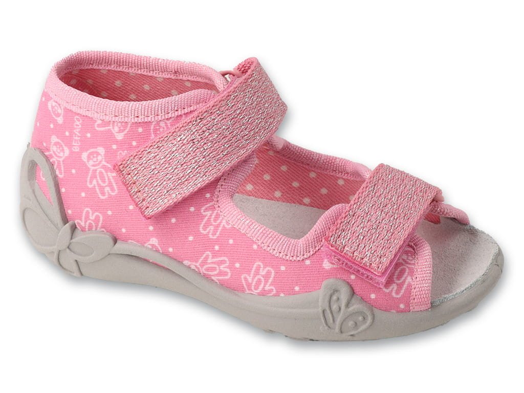 Kapcie dziecięce Befado 342P066 sandałki dziewczęce skórzana wkładka-21