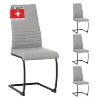 Krzesła - Krzesło wspornikowe ALBATROS TURANO, zestaw 4 sztuk, szare - krzesło do jadalni o nowoczesnym designie, obicie z tkaniny, gruba tapicerka - krzesło kuchenne, tapicerowane krzesło do jadalni, krzesło do stołu jadalnego - miniaturka - grafika 1