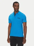 Koszulki męskie - Napapijri Polo E-Amundsen NP0A4IN9 Niebieski Regular Fit - miniaturka - grafika 1
