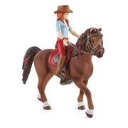 Figurki dla dzieci - Schleich Horse Club Zestaw Hannah & Cayenne SLH42539 SLH42539 - miniaturka - grafika 1