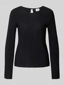 Bluzki damskie - Bluzka z długim rękawem i plisami model ‘PLISA NEW’ - miniaturka - grafika 1