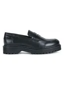 Mokasyny damskie - Geox Skórzane mokasyny w kolorze czarnym - miniaturka - grafika 1