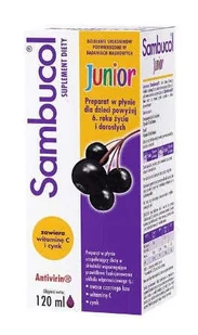 ADAMED Sambucol Junior powyżej 6 roku życia płyn 120 ml 3324091 - Przeziębienie i grypa ADAMED Sambucol Junior powyżej 6 roku życia płyn 120 ml 3324091 - Przeziębienie i grypa - miniaturka - grafika 1
