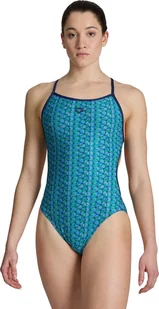 Arena Damski Strój kąpielowy WOMEN'S ARENA STARFISH SWIMSUIT LACE BACK - Stroje kąpielowe - miniaturka - grafika 1