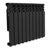 Grzejniki pokojowe - Grzejnik aluminiowy czarny 747 W GO/ON! - miniaturka - grafika 1