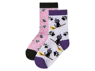 Skarpetki dla dzieci - lupilu® Skarpetki dziecięce, 2 pary (Biały/ różowy, 23/26) - miniaturka - grafika 1