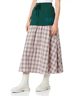 Love Moschino Damska kurtka z logo Watching Brand Long Skirt Matching Logo Embroidery, Pink Green, 46 - Kurtki damskie - miniaturka - grafika 1