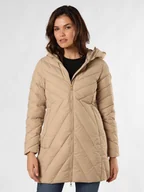 Płaszcze damskie - Tommy Hilfiger Damski płaszcz puchowy Kobiety Puch beżowy jednolity, S - miniaturka - grafika 1