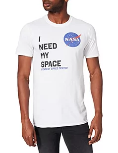 Brands In Limited Męska bluza z kapturem NASA I Need My Space, Biały (biały Wht), XXL - Bluzy męskie - miniaturka - grafika 1