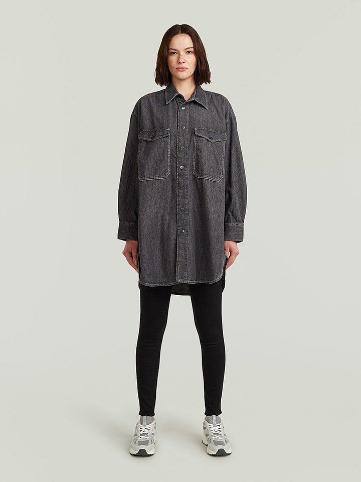 G-Star Koszula dżinsowa w kolorze antracytowym