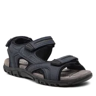 Sandały damskie - Geox Sandały U S.Strada D U8224D 0BC50 C4422 Navy/Dk Grey - miniaturka - grafika 1