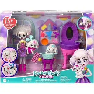 Lalka Enchantimals Salon piękności pudelków HHC20 - Lalki dla dziewczynek - miniaturka - grafika 1