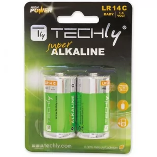 Techly Baterie alkaliczne 1.5V C R14 2 sztuki - 307049 - Baterie i akcesoria - miniaturka - grafika 2