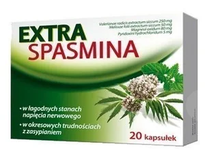 Herbapol LUBLIN S.A. Extraspasmina 20 kapsułek - Układ nerwowy - miniaturka - grafika 1