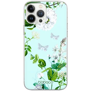 Etui do Apple IPHONE XS Max Kwiaty 030 Babaco Nadruk częściowy Przeźroczysty - Etui i futerały do telefonów - miniaturka - grafika 1