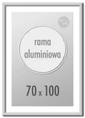Ramki na zdjęcia - Ramka Na Zdjęcia 70X100 cm Ramki Aluminiowe 100X70 cm Srebrna - miniaturka - grafika 1